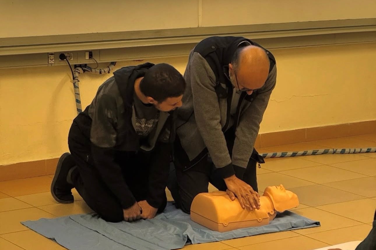 Developers AUC and AUC Scouts' First Aid Session Spring 26 Developers AUC and AUC Scouts' First Aid Session - CPR Demonstration